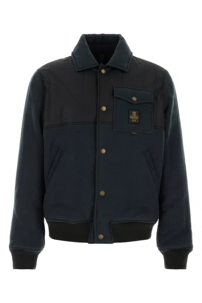 REFRIGIWEAR REFRIGIWEAR MIDNIGHT BLUE NYLON DORIAN PADDED JACKET