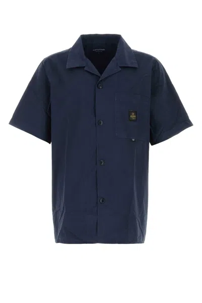 Refrigiwear Navy Blue Cotton Stone Shirt