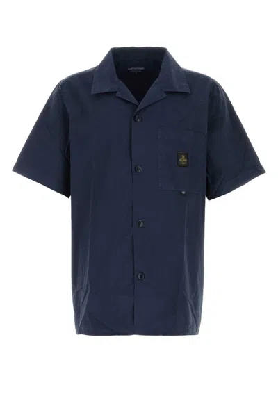 Refrigiwear Navy Blue Cotton Stone Shirt