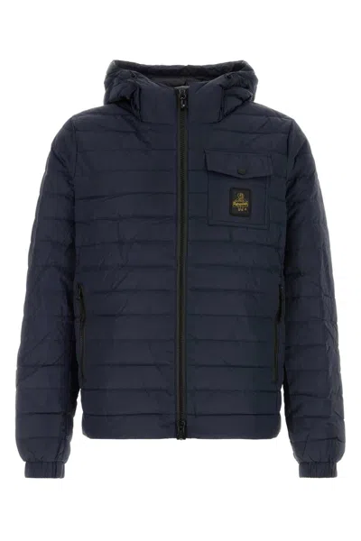 Refrigiwear Navy Blue Nylon Summer Down Jacket