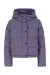Refrigiwear Purple Nylon Braffy Down Jacket In Azzurro
