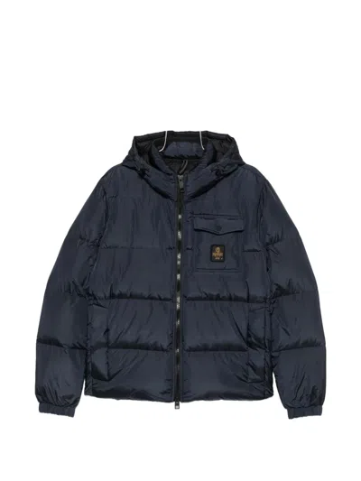 Refrigiwear Quilted Hooded Jacket In Blue