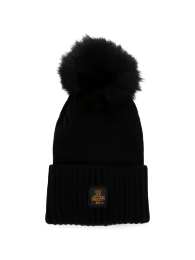 Refrigiwear Snowflake Pom-pom Beanie Hat In Black
