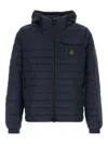 Refrigiwear Navy Blue Nylon Summer Down Jacket In Blau
