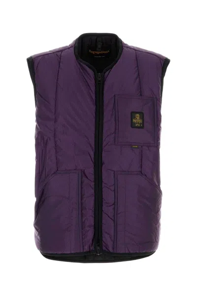 Refrigiwear Twingo Sleeveless Nylon Jacket For Men In Purple