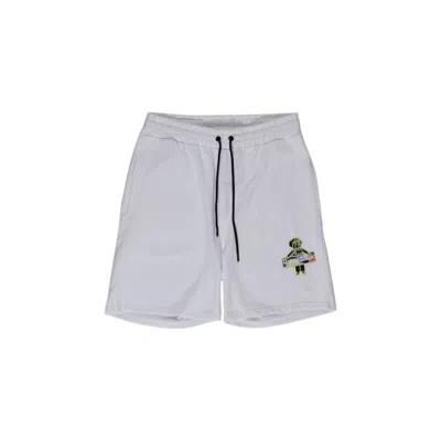 Refrigiwear White Cotton Bermuda Shorts In Gray