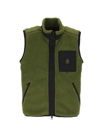 Refrigiwear Yosemite Fleece-texture Sleeveless Vest In Green