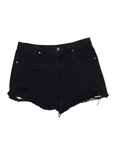 Pre-owned Refuge Denim Shorts In Black