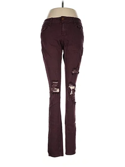 Pre-owned Refuge Jeans In Burgundy