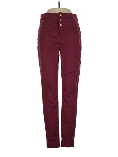 Pre-owned Refuge Jeans In Burgundy