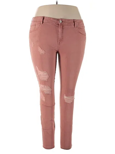 Pre-owned Refuge Jeggings In Pink