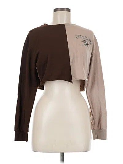Pre-owned Refuge Sweatshirt In Brown