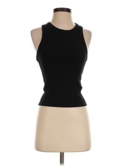Refuge Tank Top Black Halter Neckline Tops