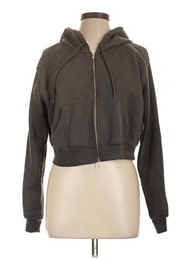 Pre-owned Refuge Zip Up Hoodie In Gray