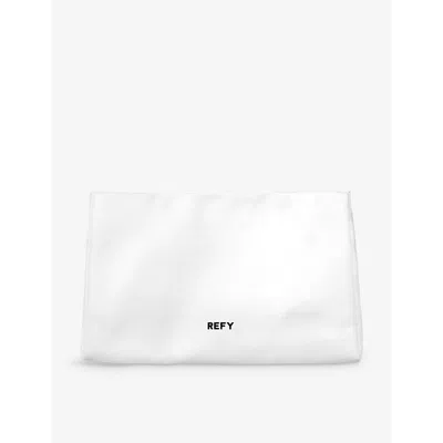 Refy White Signature Cotton-canvas Beauty Bag