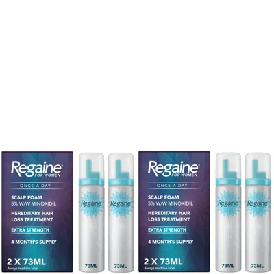 Regaine For Women Re-growth Scalp Foam With 5% Minoxidil - 8 Month Supply Bundle In White