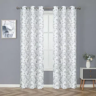 Regal Home Collections, Inc. Regal Home Arlo Grommet Top Energy Saving Blackout Set Of 2 Curtain Panel In Sand