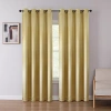 Regal Home Collections, Inc. Regal Home Ashby Grommet Top Embossed Blackout Single Curtain Panel In Yellow