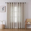Regal Home Collections, Inc. Regal Home Ashford Grommet Top Sheer Single Curtain Panel In Brown