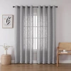 Regal Home Collections, Inc. Regal Home Ashford Grommet Top Sheer Single Curtain Panel In Gray