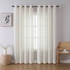 Regal Home Collections, Inc. Regal Home Ashford Grommet Top Sheer Single Curtain Panel In Sand