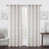 Regal Home Collections, Inc. Regal Home Ayden Blossom Grommet Top Energy Saving Blackout Single Curtain Panel In Yellow