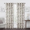 Regal Home Collections, Inc. Regal Home Ayden Floral Grommet Top Energy Saving Blackout Single Curtain Panel In Sand