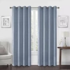 Regal Home Collections, Inc. Regal Home Ayden Solid Grommet Top Energy Saving Blackout Single Curtain Panel In Blue