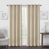 Regal Home Collections, Inc. Regal Home Ayden Solid Grommet Top Energy Saving Blackout Single Curtain Panel In Sand