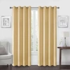 Regal Home Collections, Inc. Regal Home Ayden Solid Grommet Top Energy Saving Blackout Single Curtain Panel In Yellow