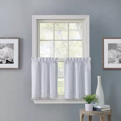 Regal Home Collections, Inc. Regal Home Battenburg 2-pc. Rod Pocket Window Tier In White
