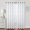 Regal Home Collections, Inc. Regal Home Bayview Grommet Top Embroidered Sheer Single Curtain Panel In Gray