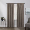 Regal Home Collections, Inc. Regal Home Chenille Rod Pocket Light-filtering Single Curtain Panel In Brown