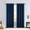 Regal Home Collections, Inc. Regal Home Clardiges Grommet Top Blackout Single Curtain Panel In Blue