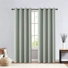 Regal Home Collections, Inc. Regal Home Clardiges Grommet Top Blackout Single Curtain Panel In Green