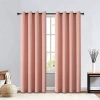 Regal Home Collections, Inc. Regal Home Clardiges Grommet Top Blackout Single Curtain Panel In Pink