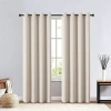 Regal Home Collections, Inc. Regal Home Clardiges Grommet Top Blackout Single Curtain Panel In Sand