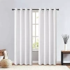 Regal Home Collections, Inc. Regal Home Clardiges Grommet Top Blackout Single Curtain Panel In White