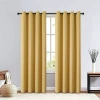 Regal Home Collections, Inc. Regal Home Clardiges Grommet Top Blackout Single Curtain Panel In Yellow