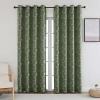 Regal Home Collections, Inc. Regal Home Constance Grommet Top Blackout Single Curtain Panel In Green