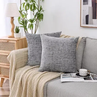 Regal Home Collections, Inc. Regal Home Cora Square Throw Pillow In Gray