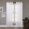 Regal Home Collections, Inc. Regal Home Crushed Voile Solid Grommet Top Sheer Single Curtain Panel In White