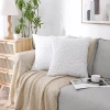 Regal Home Collections, Inc. Regal Home Cut Leaf Square Throw Pillow In White