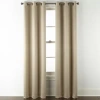 Regal Home Collections, Inc. Regal Home Delaney Diamond Grommet Top Embossed Blackout Set Of 2 Curtain Panel In Brown