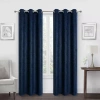 Regal Home Collections, Inc. Regal Home Diamond Embossed Grommet Top Energy Saving Blackout Set Of 2 Curtain Panel In Blue