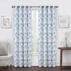 Regal Home Collections, Inc. Regal Home Dimensions Leaf Grommet Top Energy Saving Blackout Single Curtain Panel In Blue