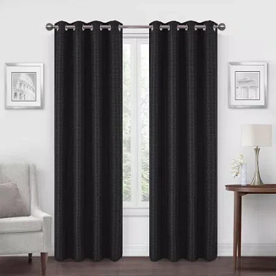 Regal Home Collections, Inc. Regal Home Dimensions Solid Grommet Top Energy Saving Blackout Single Curtain Panel