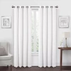 Regal Home Collections, Inc. Regal Home Dimensions Solid Grommet Top Energy Saving Blackout Single Curtain Panel In White
