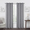 Regal Home Collections, Inc. Regal Home Gilmore Grommet Top Energy Saving Light-filtering Set Of 2 Curtain Panel In Gray