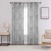 Regal Home Collections, Inc. Regal Home Hardy Grommet Top Blackout Set Of 2 Curtain Panel In Gray